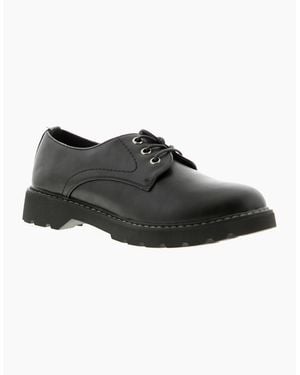Apache Flat Shoes Katala Lace Up Uk Size - Black