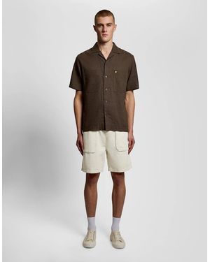 Lyle & Scott Linen Blend Shorts - Multicolour