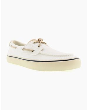 Sperry Top-Sider Sperry Helm 2-Eye Textile Boat Shoes - White