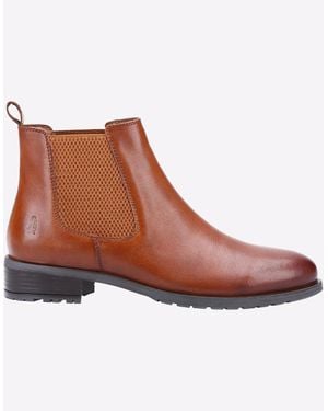 Hush Puppies Sammie Memory Foam Ankle Boots Tan - Brown