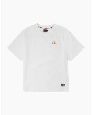 Evisu Small Seagull Embroidery T-Shirt - White