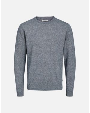 Jack & Jones Jje Crew Neck Knit Blazer/Twisted - Blue