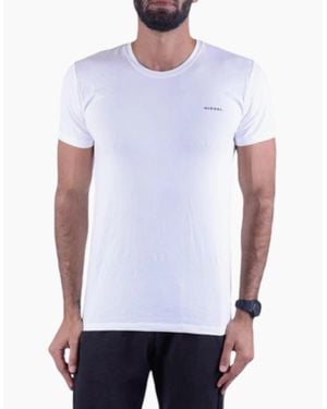 DIESEL Umtee Randal T Shirt 1X Pack Short Sleeve Crew Neck Basic Tees - White