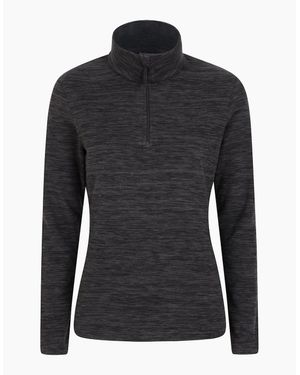 Mountain Warehouse Ladies Snowdon Melange Fleece Top - Black