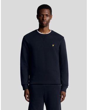 Lyle & Scott Cotton Crew Neck Sweatshirt - Blue