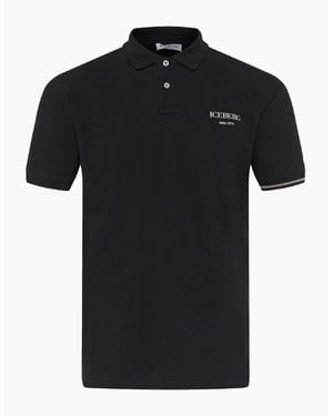 Iceberg Ice Polo Shirt - Black