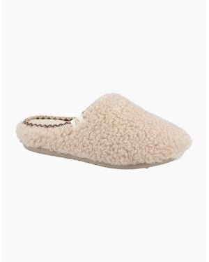 Hush Puppies Good Slipper Teddy Mule Slippers - White