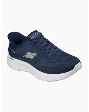 Skechers Go Walk Flex Azriel Textile Textile/ Trim Trainers - Blue