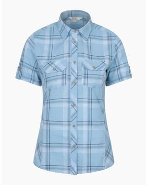 Mountain Warehouse Ladies Cotton Holiday Shirt - Blue