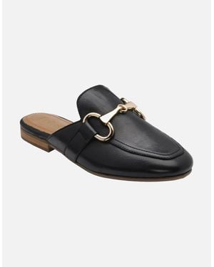 Lotus Taylor Backless Loafers - Black