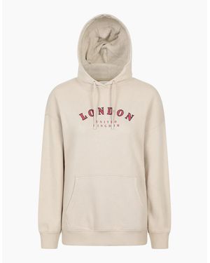 Mountain Warehouse Ladies London Graphic Hoodie - Natural