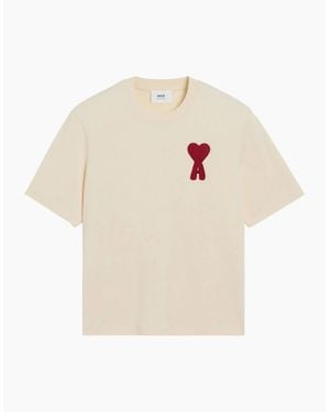 Ami Paris De Coeur T-Shirt Cotton Jersey - White