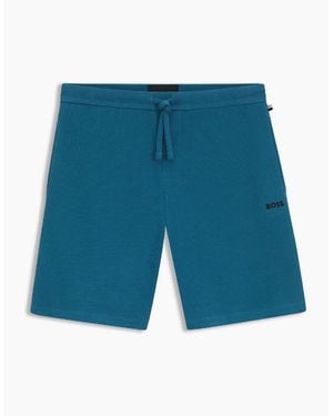 BOSS Waffle Shorts 10269584 01 Pyjama Short - Blue