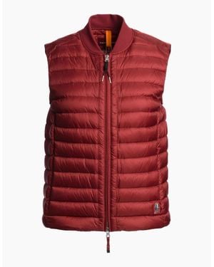 Parajumpers Rosanna Dark Carmine Down Gilet - Red