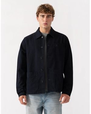 Fred Perry Bedford Cord Overshirt - Black