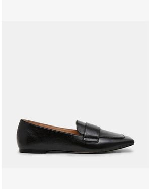 Steve Madden Monarc Venetian Loafers With Built-In Heel - Black