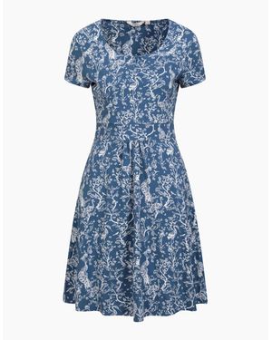 Mountain Warehouse Ladies Orchid Flowers Uv Protection Dress - Blue