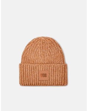 UGG Chunky Rib Beanie - Brown