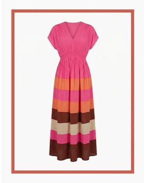 Nooki Design Rosalie Striped Maxi Dress - Green