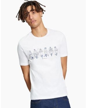 Ben Sherman The Start Line Graphic Short Sleeve T-Shirt - White