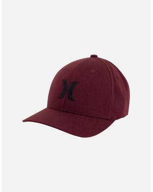 Hurley One & Only Curved Bill Baseball Cap - Red
