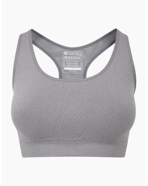 Mountain Warehouse Ladies Anti-Chafe Seamless Sports Bra - Grey