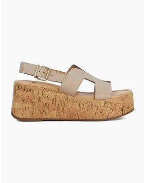 Dune Lo Kouper Platform Sandals - White