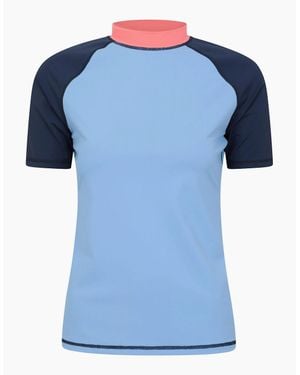 Mountain Warehouse Ladies Uv Protection Rash Guard - Blue