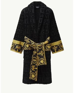 Versace Cotton Bathrobe - Black
