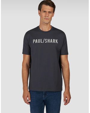 Paul & Shark Embroidered Logo Cotton Jersey T-Shirt - Blue