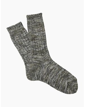 Anonymous Ism 5 Colour Mix Crew Socks - Blue