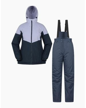 Mountain Warehouse Ladies Ski Jacket & Trousers Set - Blue