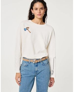 FABIENNE CHAPOT Phileine Long Sleeve T Shirt - White