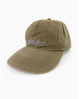 Off-White c/o Virgil Abloh Off Slanted Logo Baseball Cap - Green
