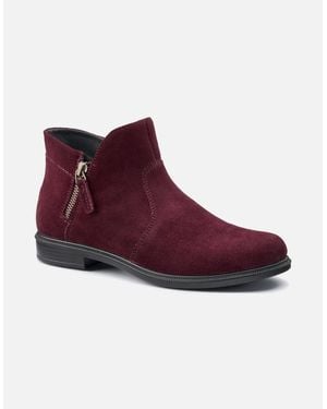 Hotter Ludlow Ankle Boots - Red
