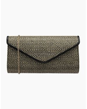 Lotus Chariot Clutch Bag - Grey
