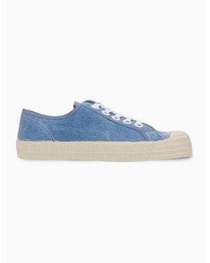 Novesta Star Master Washed Canvas Trainers - Blue