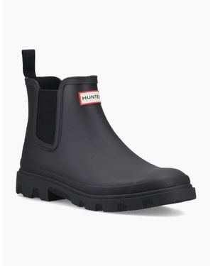 HUNTER Downpour Chelsea Wellingtons - Black
