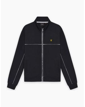 Lyle & Scott Lyle & Scott Piped Full Zip Track Top Dark - Blue