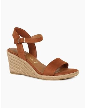 Tamaris Sweet Pea Wedge Heel Sandals - Brown