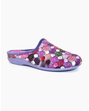 Lunar Crackle Slippers - Purple