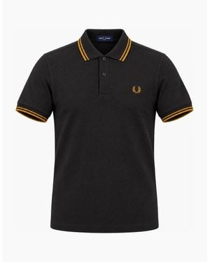 Fred Perry Twin Tipped Polo Shirt Anchor/Golden - Black
