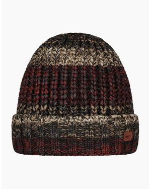 Barts Akotan Chunky Knit Cuffed Beanie Hat - Black