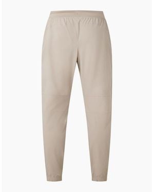 Under Armour Solid Patterned Tapered Slim Running Trousers - Natural