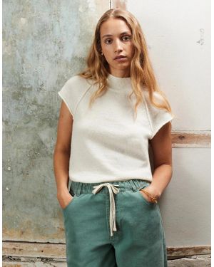 Ro&zo Turtleneck Knit Top With Wool And Alpaca - Green