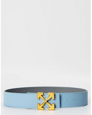 Off-White c/o Virgil Abloh Large Genie Leather Belt - Blue