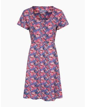 Mountain Warehouse Ladies Essentials Lora Flowers Skater Dress - Purple