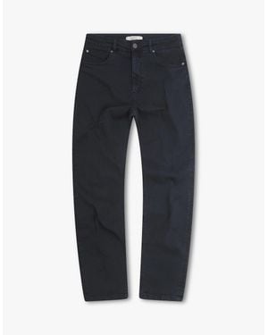 Vingt Quatre Denim Vingt Quatre Taper Fit Garment Dye Jeans - Blue