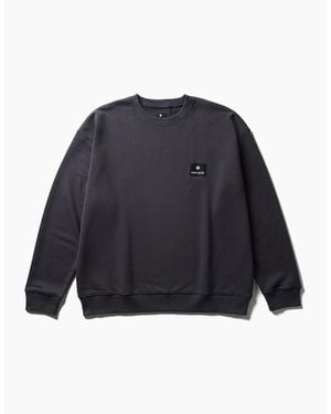 Snow Peak Snow Peak Square Logo Crewneck Pullover - Blue