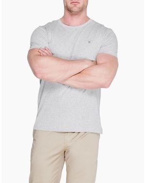 GANT Regular Fit Short Sleeve Shield Logo T-Shirt - White